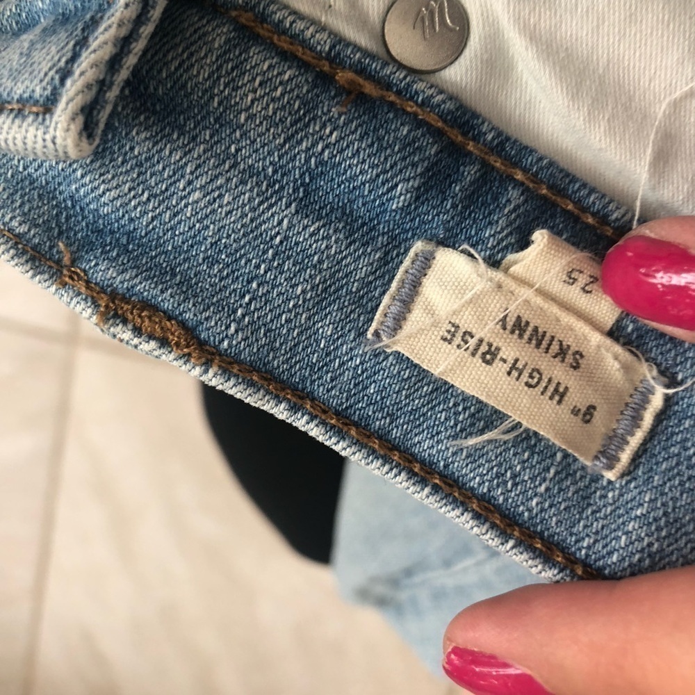 Madewell 9” High Rise Jeans Size 25 - Picture 4 of 4